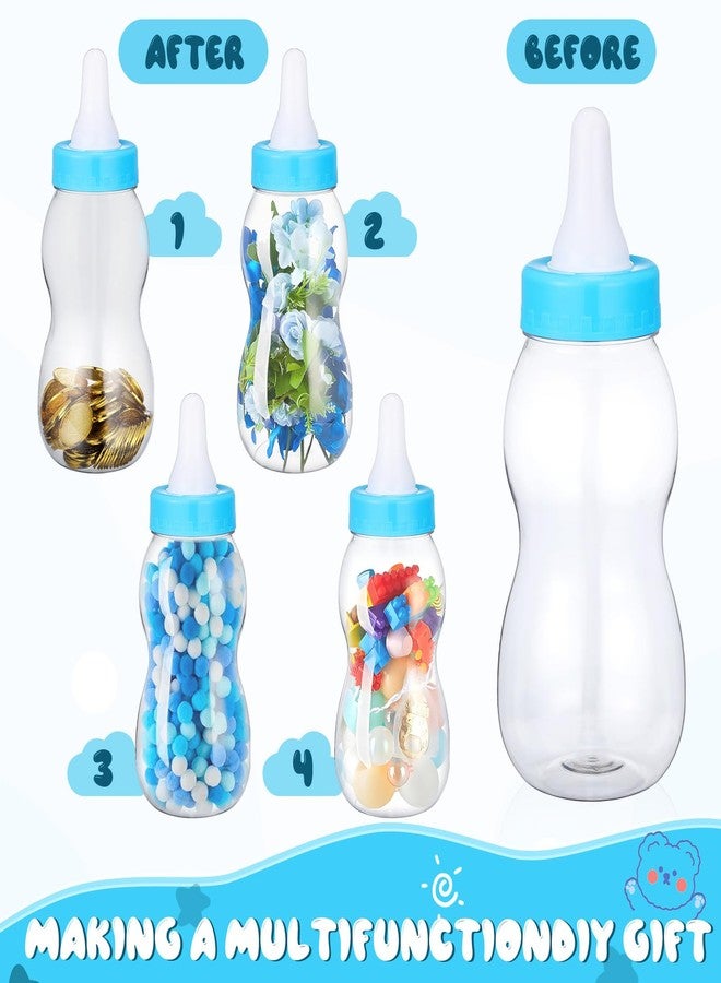 BESPORTBLE 11 Inch Fillable Baby Bottle - Cute Party Decoration, Gender Reveal Centerpiece, Baby Shower or Nursery Décor, Kids' Coin Bank, Lightweight PVC (Blue) - Image 3